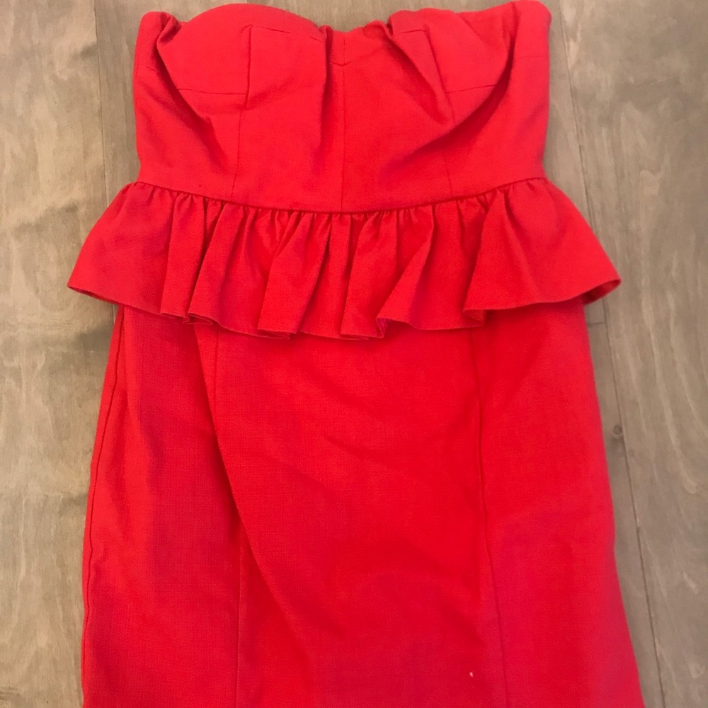 Red Peplum Dress